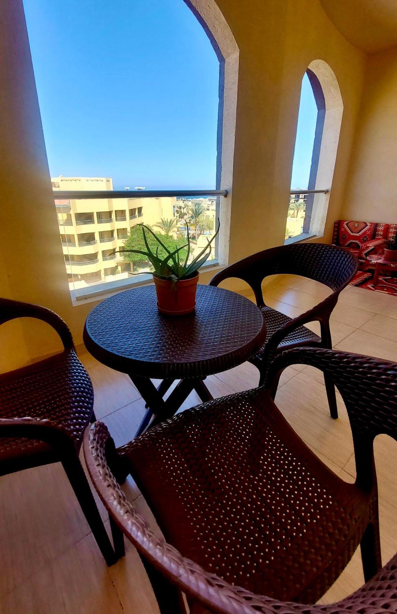 Florenza Khamsin - Sea View / Free Wi-Fi Appartement Hurghada Buitenkant foto