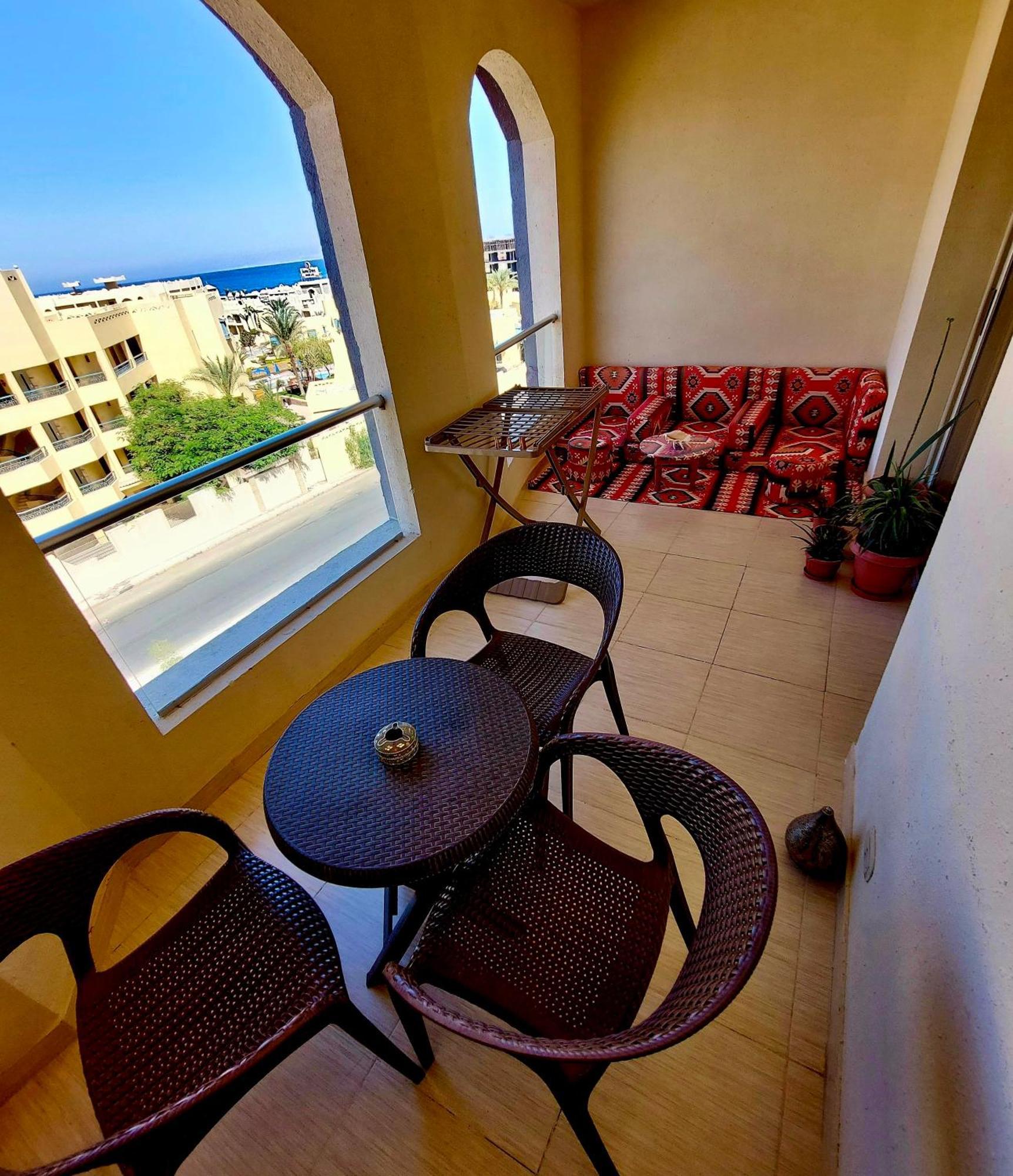 Florenza Khamsin - Sea View / Free Wi-Fi Appartement Hurghada Buitenkant foto